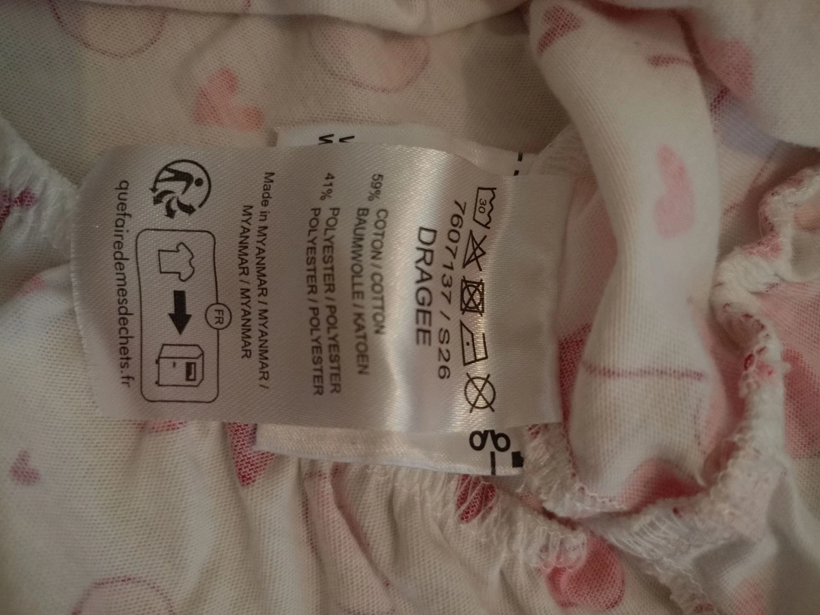 Ensemble rose avec des cerises 6mois – photo 2